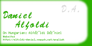 daniel alfoldi business card